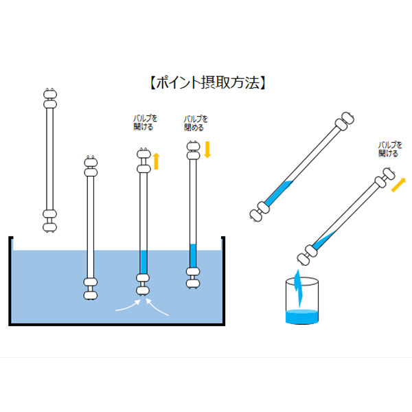 HDPE 液体用サンプラー(バルブ)シングル